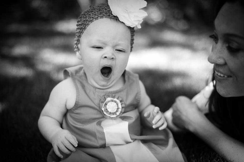 yawning baby