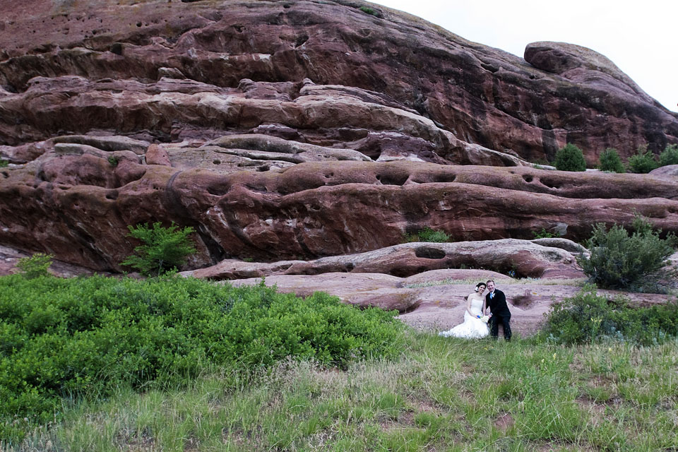 wedding at Red Rocks