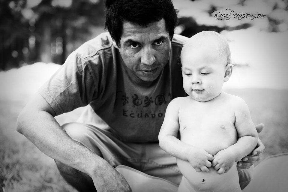 dad and son portrait