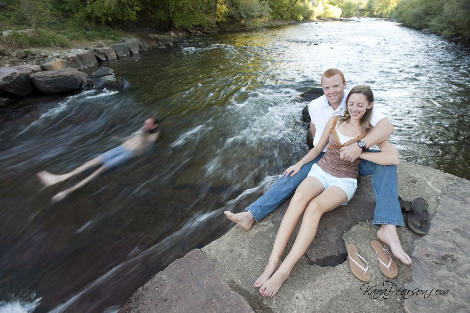 Clear Creek engagement photo