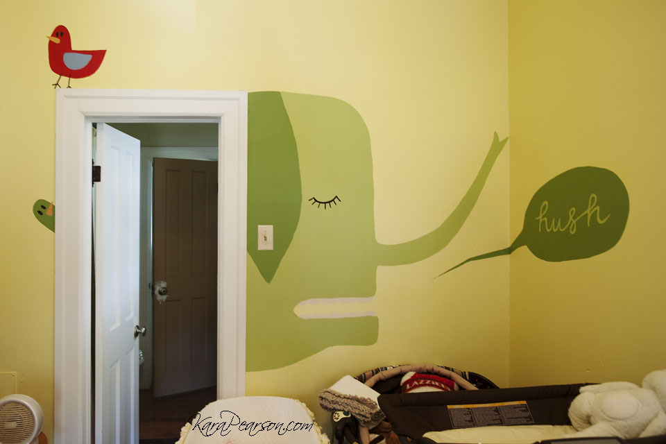 baby room painted