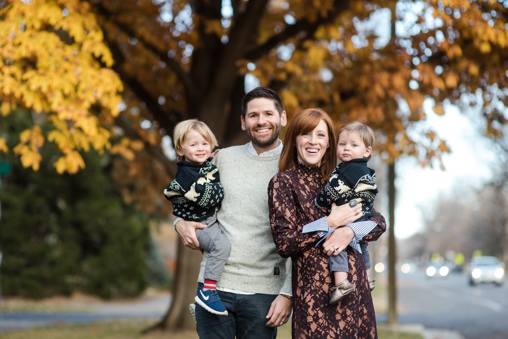 fall family portrait in Denver